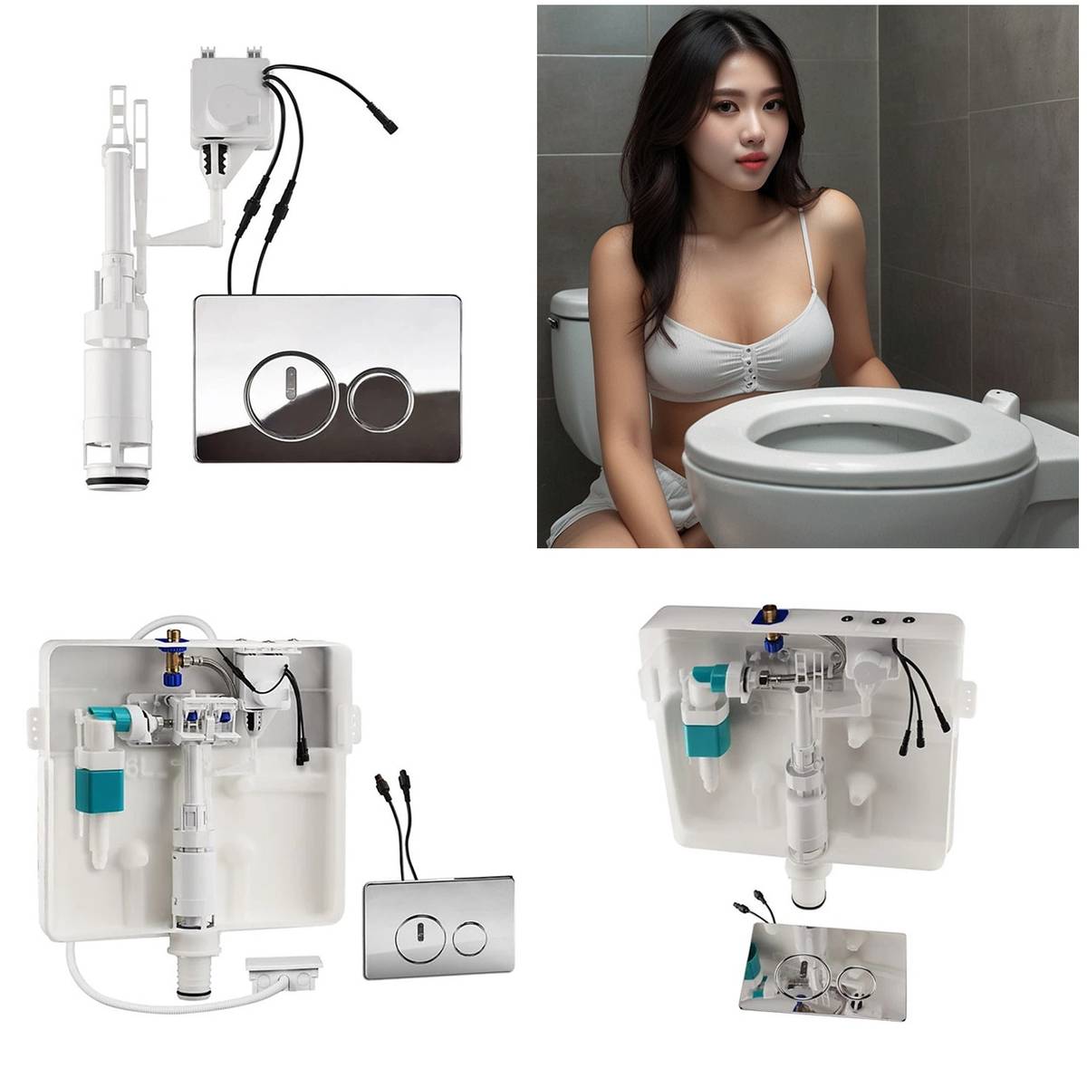 Cấu tạo của Bồn cầu treo tường cần phải biết để lập bản thiết kế hoàn chỉnh