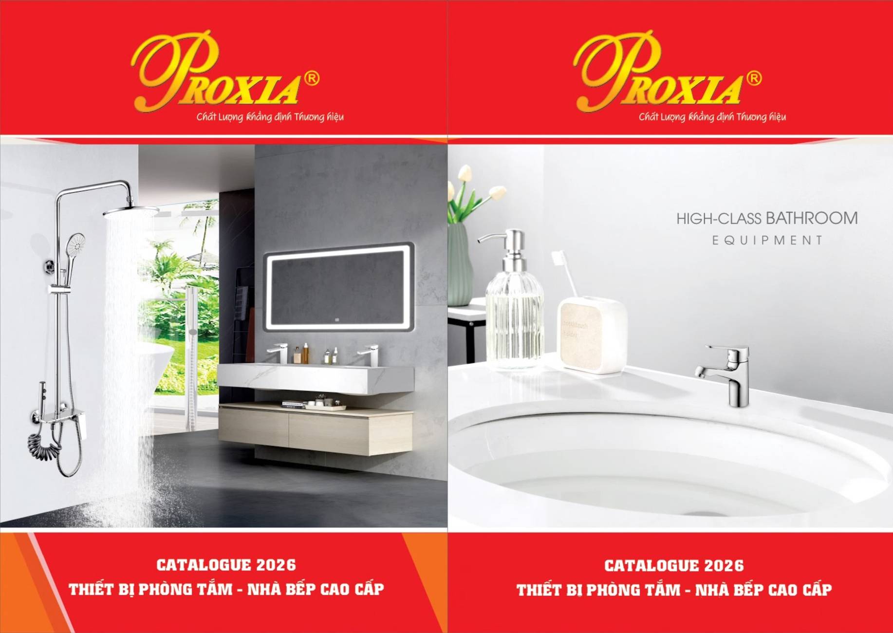 Thiết bị vệ sinh PROXIA Catalogue và Bảng giá mới nhất 2026