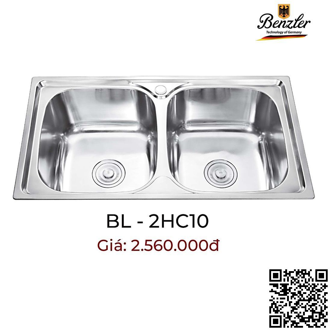 chau-rua-chen-inox-benzler-bl-2hc10