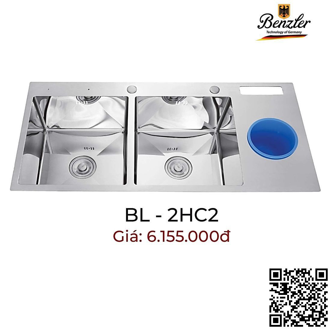 chau-rua-chen-inox-benzler-bl-2hc2