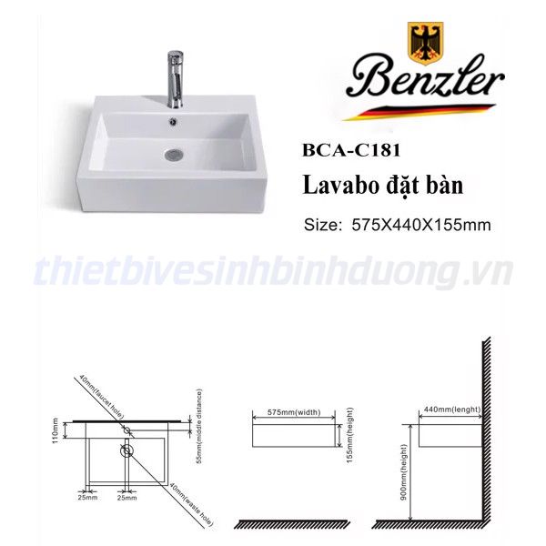 Lavabo Benzler BCA-C181
