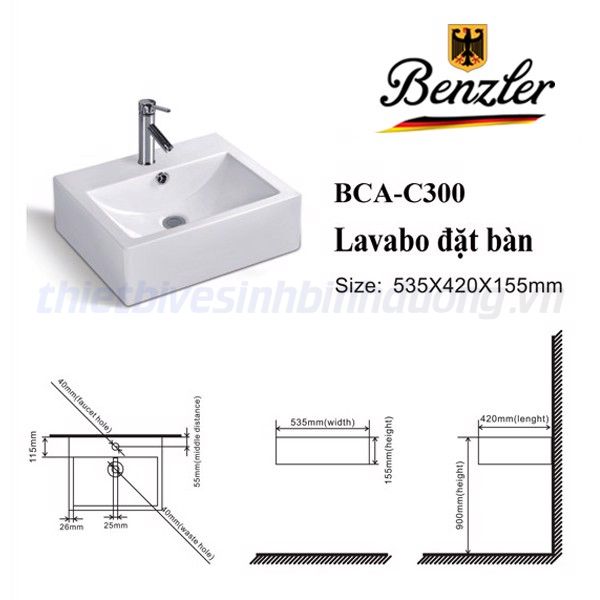Lavabo Benzler BCA-C300