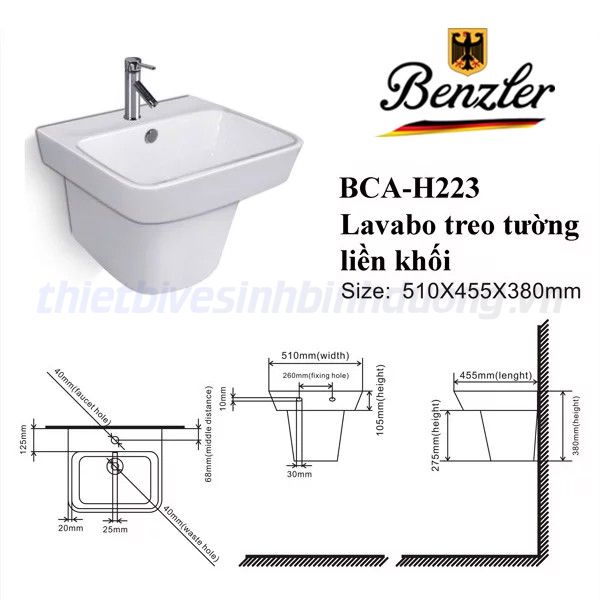 Lavabo Benzler BCA-H223