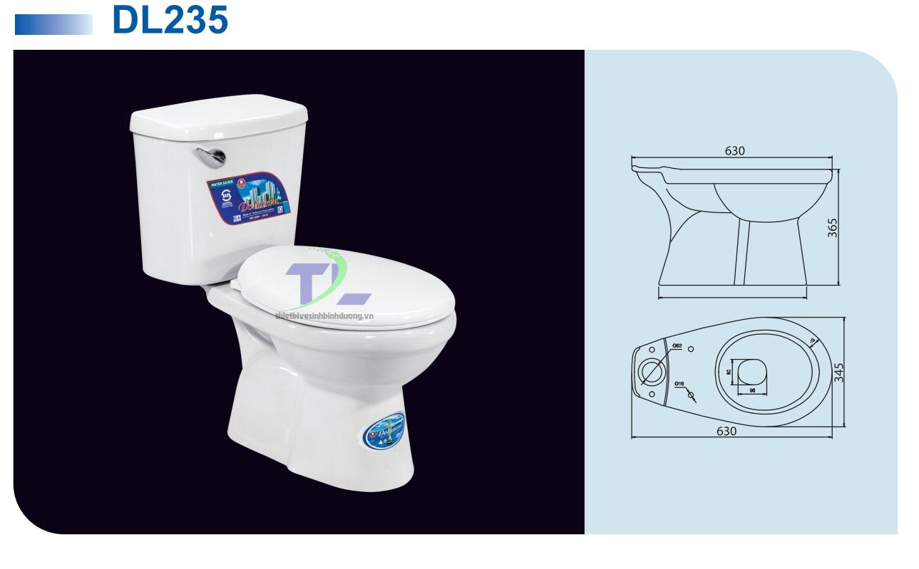 Bồn cầu sứ Dolacera DL235