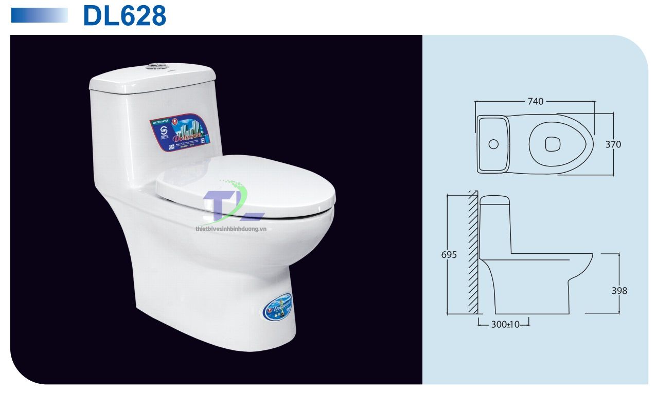 Bồn cầu sứ Dolacera DL628