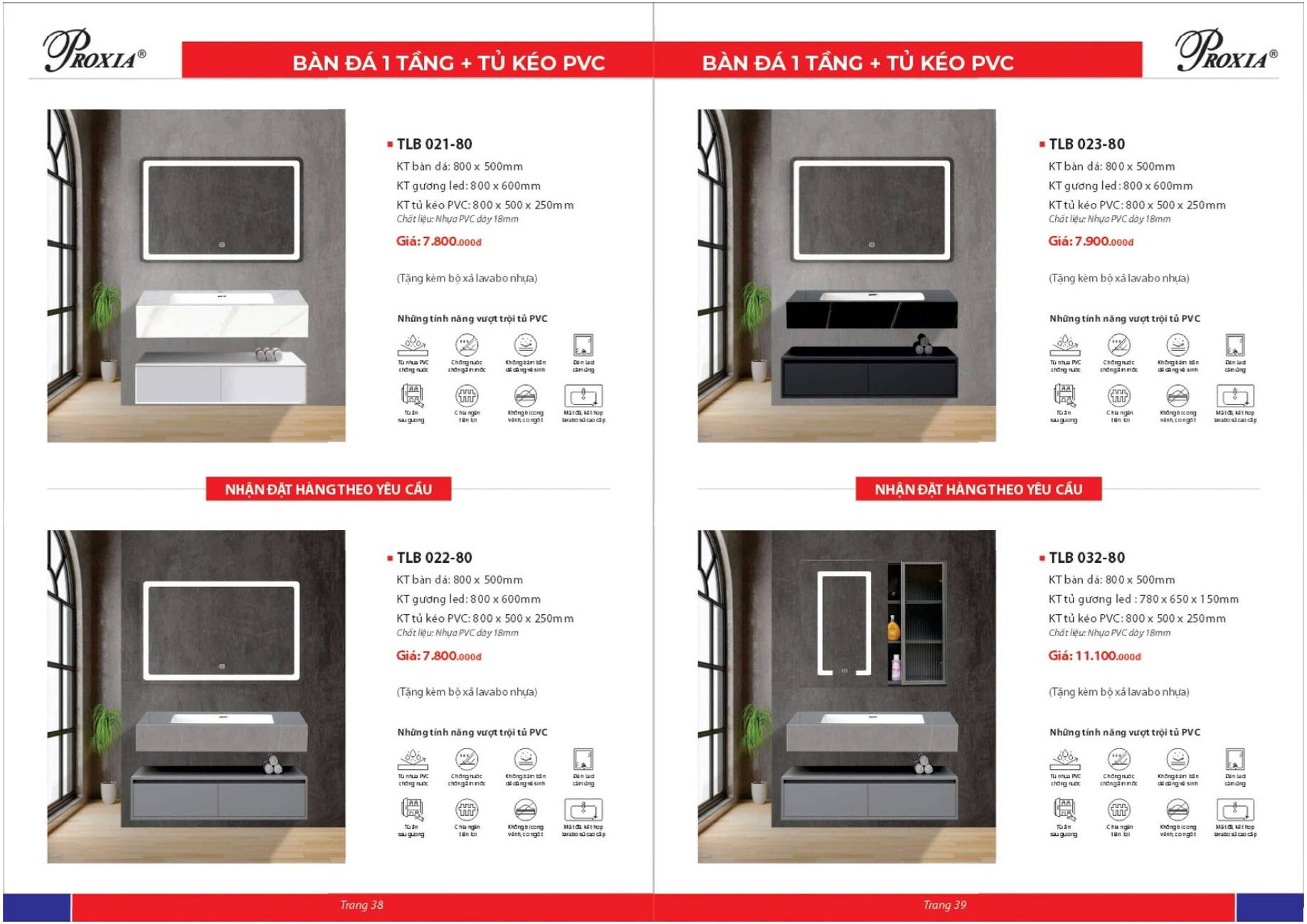 Proxia 2026, Thiết bị vệ sinh Proxia, Bảng giá Proxia, Catalogue Proxia ...