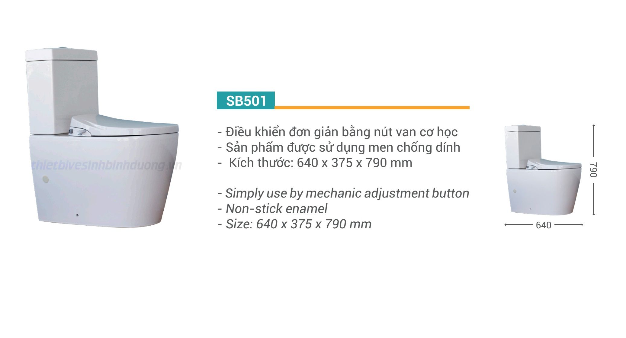 Bồn cầu két rời Siton S501